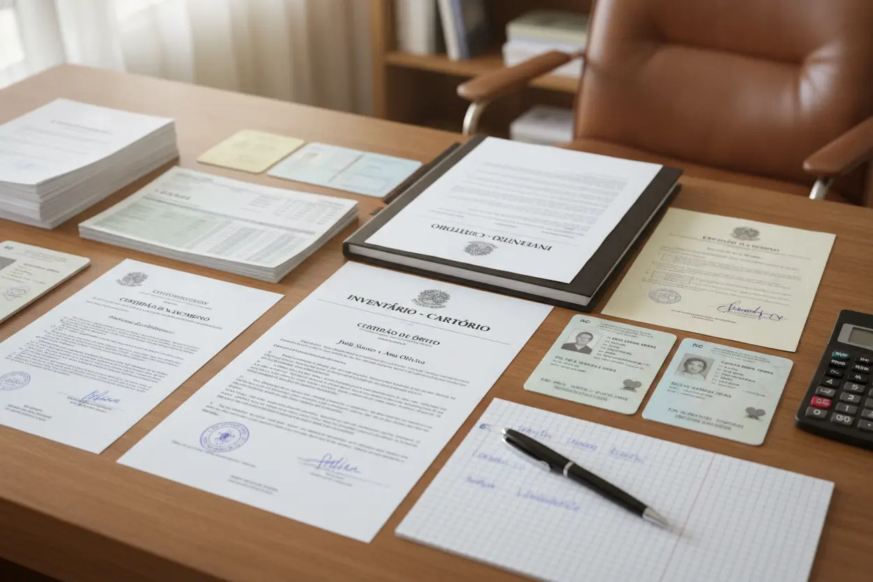 documentos para abrir inventário no cartório