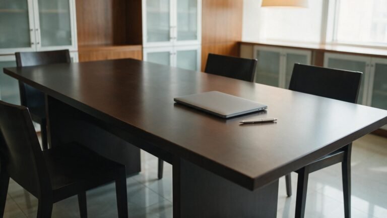 Mesa de escritório organizada para análise de aviso-prévio e rescisão trabalhista