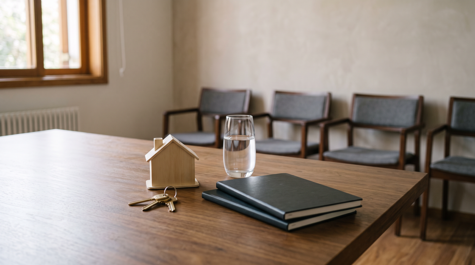 Mesa de reunião para avaliar custos e cuidados de uma holding familiar