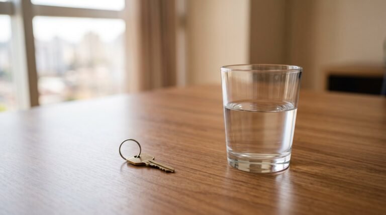 Mesa com chave para organização de inventário com imóveis no Paraná