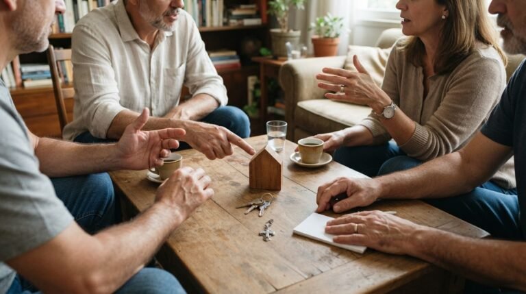 Família em reunião sobre alíquota do ITCMD no Paraná em 2026 e planejamento sucessório